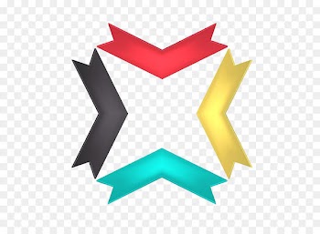 Icon - Color polygonal pattern arrow PPT 