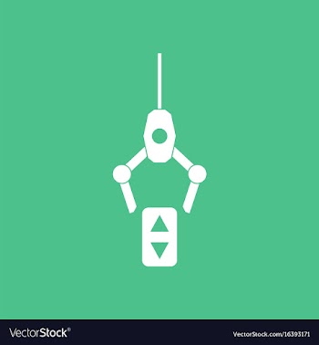 Icon crane lifts vector image