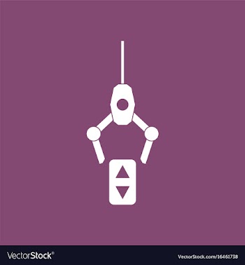 Icon crane lifts vector image