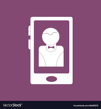 Icon dealer silhouette on screen vector image