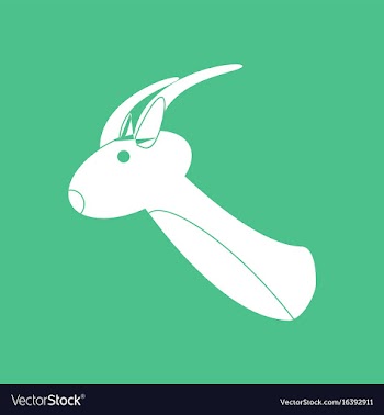 Icon deer head vector image