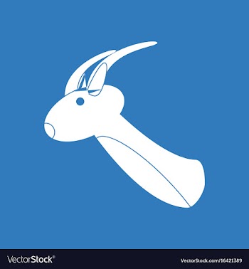 Icon deer head vector image