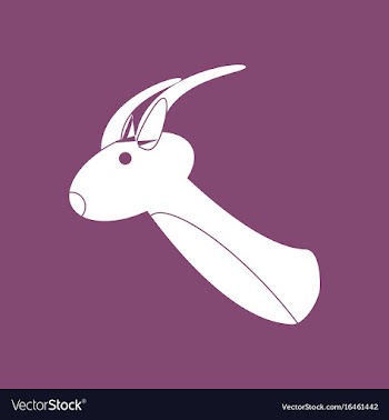 Icon deer head vector image