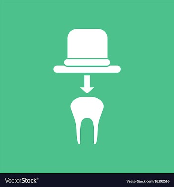Icon dental crown vector image