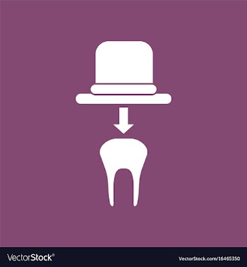 Icon dental crown vector image