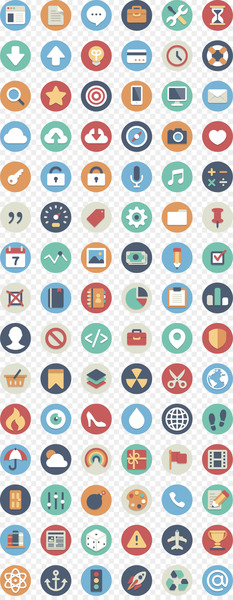 Icon design Flat design Icon - Phone APP round flat 
