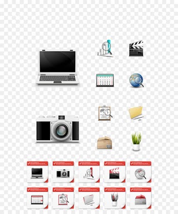 Icon design Web page Download Icon - Product physical computer calendar camera 