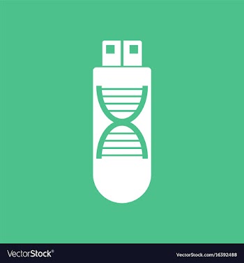 Icon dna memory vector image