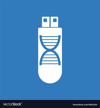 Icon dna memory vector image