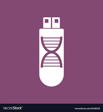 Icon dna memory vector image