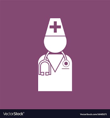Icon doctor silhouette vector image
