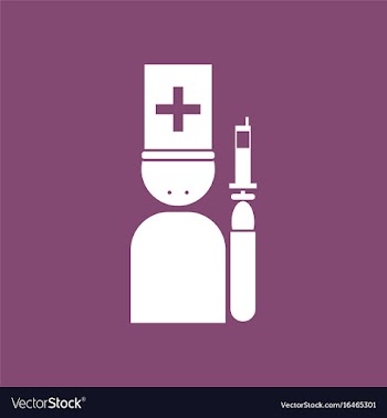 Icon doctor with syringe vector image