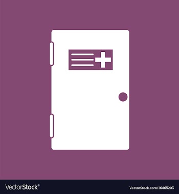 Icon doctors door vector image