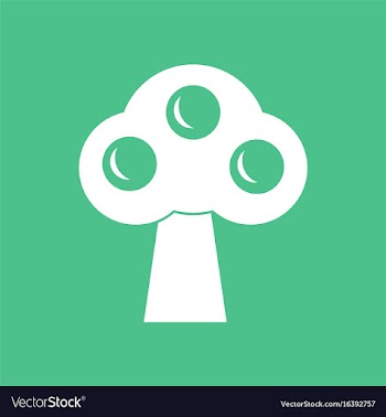 Icon ecological tree vector image