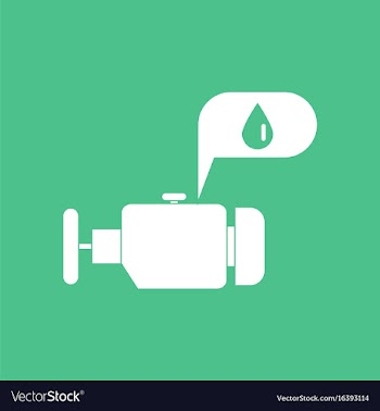 Icon engine and oil vector image