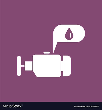 Icon engine and oil vector image
