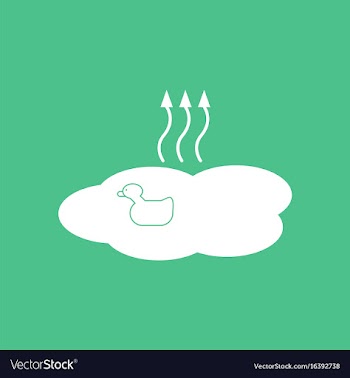 Icon evaporation of water vector image