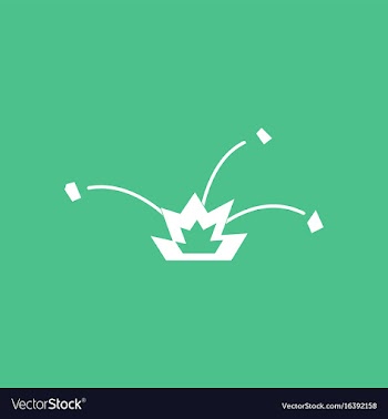 Icon explosion and shards vector image