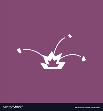 Icon explosion and shards vector image