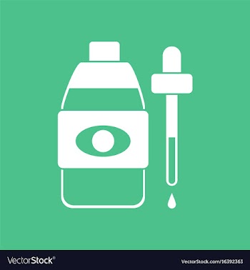 Icon eye drops icon vector image