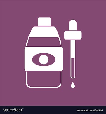 Icon eye drops icon vector image