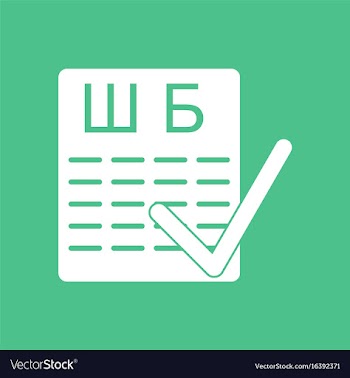 Icon eye test check mark vector image