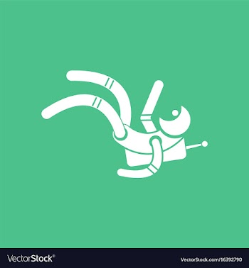 Icon falling astronaut vector image