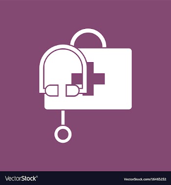 Icon first aid bag vector image