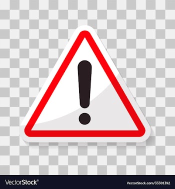 icon flat sign symbol with exclamation mark