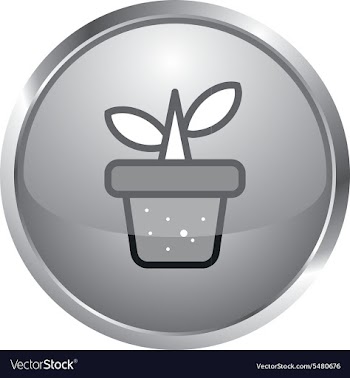 Icon flowerpot vector image
