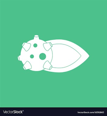 Icon flying satellite vector image