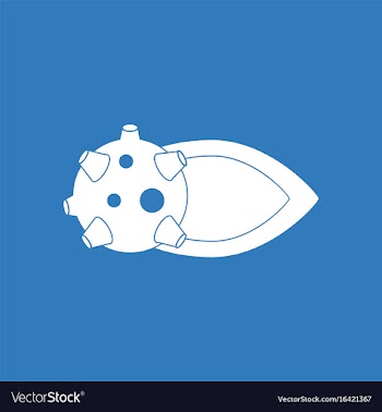 Icon flying satellite vector image
