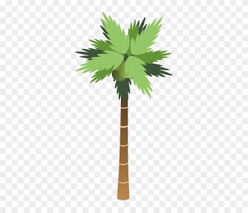 Icon, Food, Fruit, Outline, Drawing, Beach, Leaf, Palm - Tall Tree Clip Art