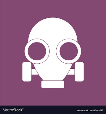 Icon gas mask vector image