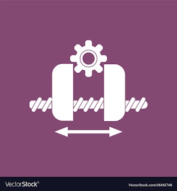 Icon gears and wheels vector image