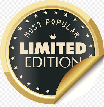 Icon - Gold black flip folding label 
