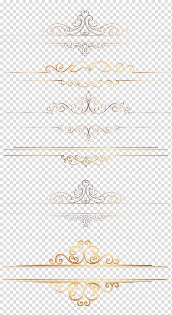Icon, Gold border, gray and beige floral transparent background PNG clipart