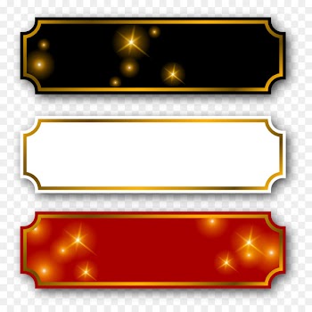 Icon - Gold frame label material 
