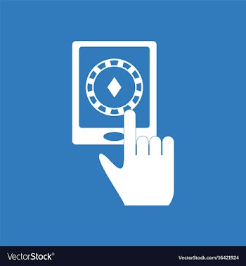 Icon hand and chip smartphone vector image
