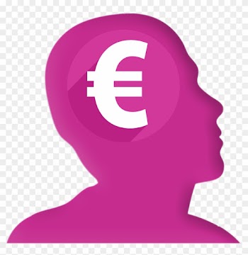 Icon Head Profile Euro Money Png Image - Icone Homme Tête Euro