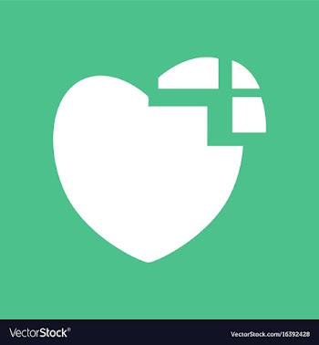 Icon heart disease vector image