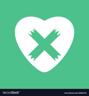 Icon heart plaster icon vector image