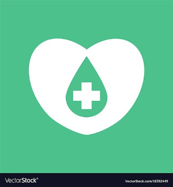 Icon heart with a cross vector image