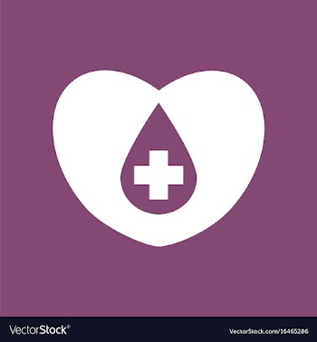 Icon heart with a cross vector image