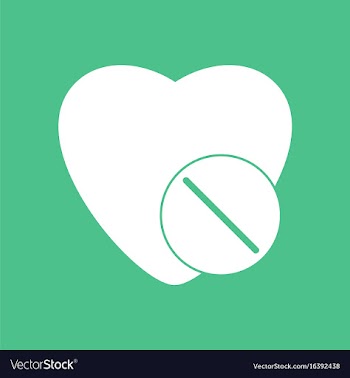 Icon heart with medical pills vector image