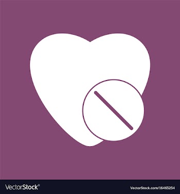 Icon heart with medical pills vector image