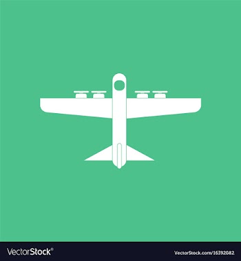 Icon heavy military transport aircraft vector image