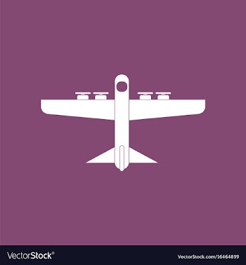 Icon heavy military transport aircraft vector image