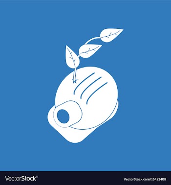 Icon helmet and plant vector image