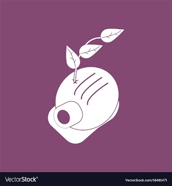 Icon helmet and plant vector image